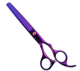 Lilys Pet 4-PC 7-Inch Pet Dog Cat Trimmer Cutter Cutting Trimming Grooming Coated Titanium Scissors Purple