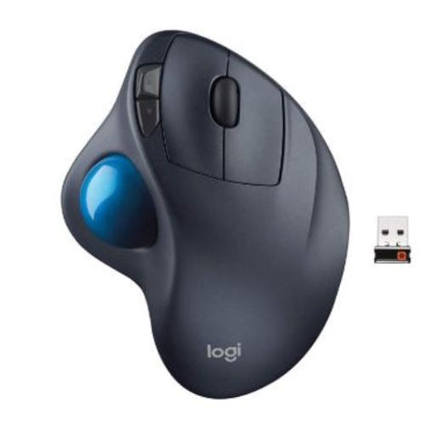 Logitech M570 Wireless Bluetooth Trackball Mouse with Unifying Receiver