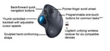 Logitech M570 Wireless Bluetooth Trackball Mouse with Unifying Receiver