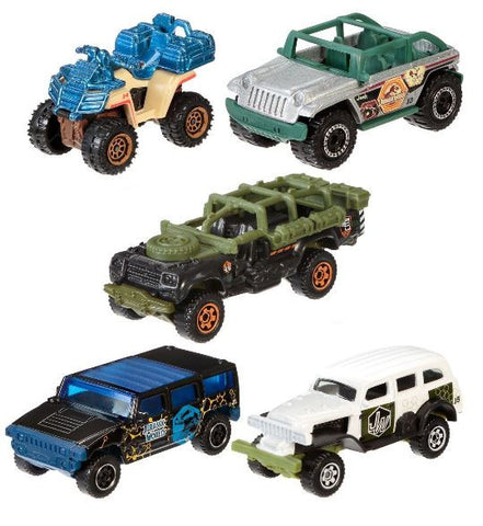 Matchbox Jurassic World 1:64 Vehicle 5-Pack Toy Cars