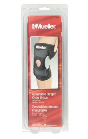 Mueller USA Adjustable Hinged Patella Knee Brace Support One Size