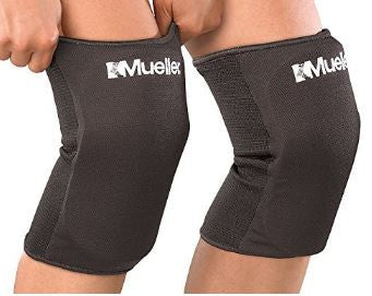 Mueller USA MUE45350 Knee Sleeves Support Pads Pair Black
