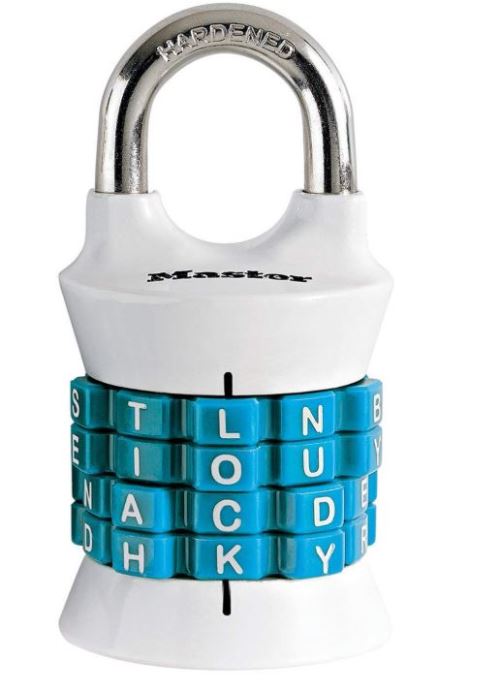 Master Lock 1535DWD Word Combination Security Code PadLock