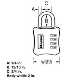 Master Lock 653D Combination Security Code Padlock
