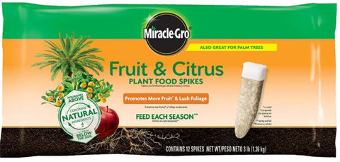 Miracle-Gro Fruit & Citrus Palm Trees Plant Food Spikes 12 Spikes