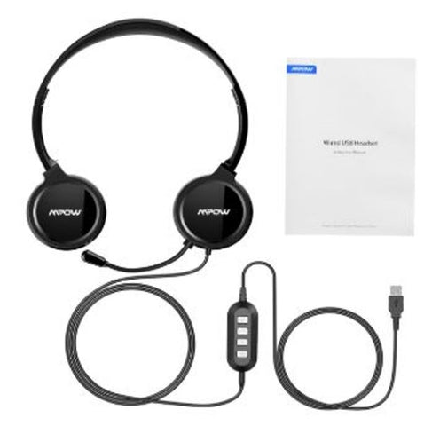 Mpow MPPA071AB 071 USB Computer Headset with Microphone