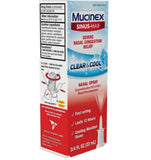 Mucinex Sinus-Max Cool & Cool Severe Nasal Congestion Relief Nasal Decongestant Spray 22 ML