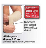 Mueller 459X Elastic Wonder Support Wrap for Wrists Elbows Thighs Knees Ankles Beige Large X-Large