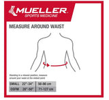 Mueller 8 Lumbar Stabilizer Adjustable Lower Back Brace Supporter 20-50 Inch One Size