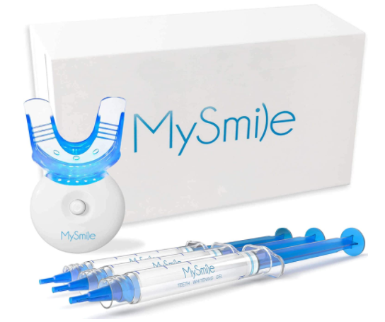 MySmile Deluxe LED Light Teeth Whitening Whitener Kit with 3-PC Gel Pen