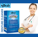 MySmile Retainer Denture Cleaner Cleaning Solution Stain Odor Remover Tablets
