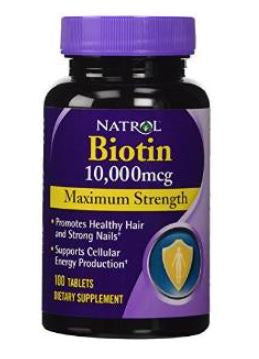 Natrol Biotin 10,000mcg Maximum Strength 100 capsules