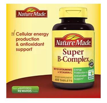 460 Tablets Nature Made Super B Complex For Anemia