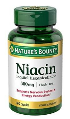 Nature's Bounty Niacin Flush Free 500 mg 120 caps