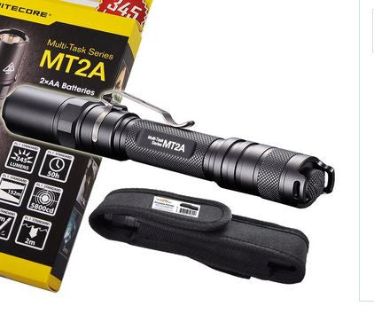 Nitecore MT2A 345 Lumens LED Flashlight with Holster 2xAA