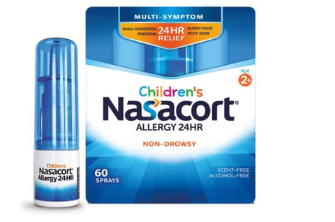 Nasacort Children's Allergy 24HR Nasal Spray Non-Drowsy & Scent Alcohol-Free 60 Sprays