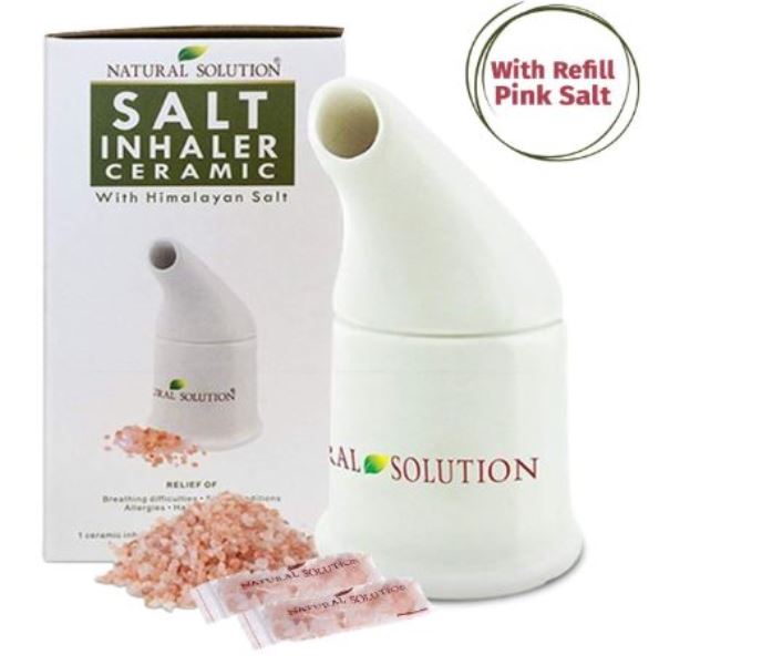 Natural Solution Ceramic Himalayan Pink Salt Inhaler Therapy For Asthma Sinus Allergies