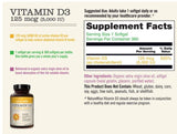 NatureWise Vitamin D3 5,000 IU Supplement for Muscle Bone Health Immune Support 125 Mcg 360 Softgel