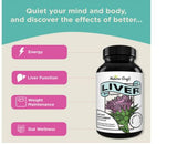 Natures Craft Liver Support Supplements with Milk Thistle 60 Capsules