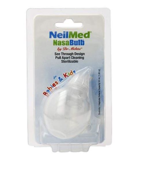 NeilMed Nasabulb Baby Toodler Mucus Snot Sucker Nose Aspirator