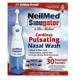 NeilMed Sinugator Cordless Pulsating Nasal Wash with 30 Premixed Packets