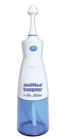 NeilMed Sinugator Cordless Pulsating Nasal Wash with 30 Premixed Packets