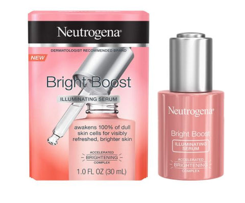 Neutrogena Bright Boost Illuminating Serum Face Facial Moisturizer with Brightening Complex 30 ML