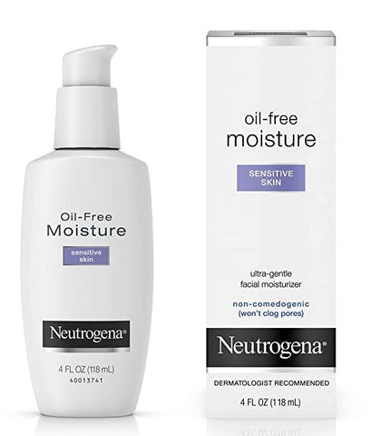 Neutrogena Oil-Free Facial Face Moisturizer Cream for Sensitive Skin 118 ML