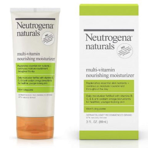 Neutrogena Naturals Multi-Vitamin Daily Face Moisturizer Cream 3 Fl Oz 88 ML
