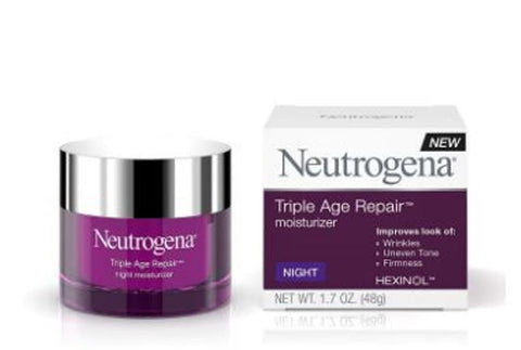 Neutrogena Triple Age Repair Anti-Aging Face Mosturizer Night Cream 1.7 Oz 48 Gram