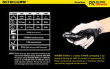 Nitecore P12 2015 Version Flashlight with 4 x Lithium Batteries