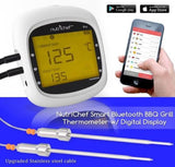 NutriChef PWIRBBQ80 Smart Wireless Bluetooth BBQ Grill Thermometer