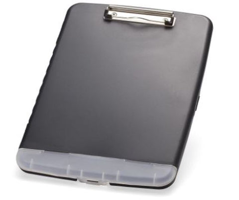 Officemate 83303 Slim Plastic Clipboard Storage Box Charcoal