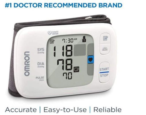 Omron BP4350 Gold Digital Wireless Bluetooth Wrist Blood Pressure BP Monitor Machine