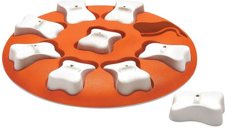 Outward Hound Nina Ottosson Dog Smart Beginner Dog Puzzle Dispensing Game Toy Orange