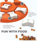 Outward Hound Nina Ottosson Dog Smart Beginner Dog Puzzle Dispensing Game Toy Orange