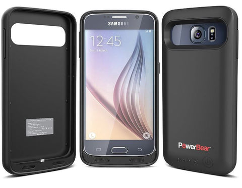 PowerBear 3500mAh Extended Battery Samsung Galaxy S6 Black