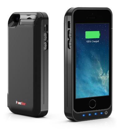 PowerBear iPhone 5SE 5S 5C 5 4000mAh Extended Battery Case Black