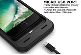 PowerBear iPhone 7 8 3100mAh Extended Battery Case Black