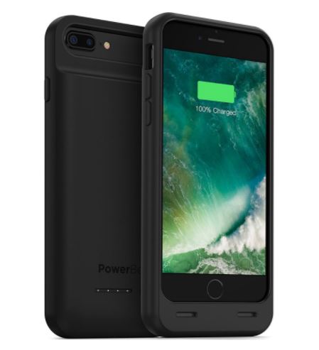 PowerBear iPhone 7 8 Plus 4000mAh Extended Battery Case Black