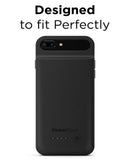 PowerBear iPhone 7 8 Plus 4000mAh Extended Battery Case Black