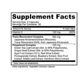 PURELY Beneficial Resveratrol 1450 Anti-Aging Cardiovascular Support 1450 mg 180 Caps