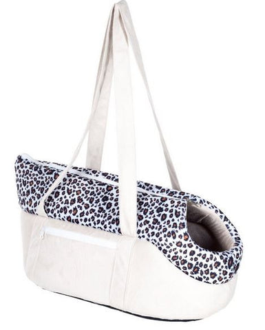 Paw Dog Cat Travel Bag Pet Carrier, Tan Leopard