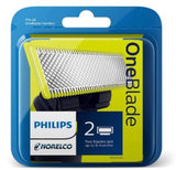 Philips Norelco QP220/80 2-PC OneBlade Detachable Hair Clipper Trimmer Shaver Razor Replacement Blade