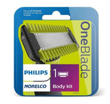 Philips Norelco QP610/80 OneBlade Body Kit Detachable Hair Clipper Trimmer Shaver Razor Replacement Blade Comb Kit