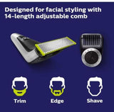 Philips Norelco QP6520/70 OneBlade Pro Rechargeable Cordless Electric Hair Clipper Trimmer Shaver Razor Groomer Grooming Kit 220V Dual Auto Voltage