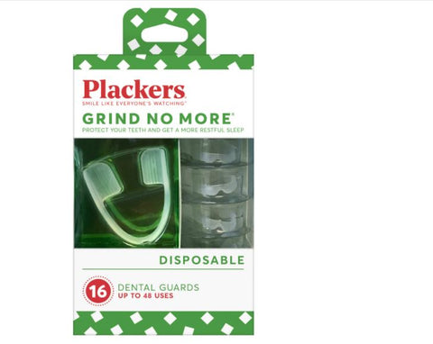 Plackers Grind No More Dental Night Guard for Teeth Grinding Disposable 16-Count