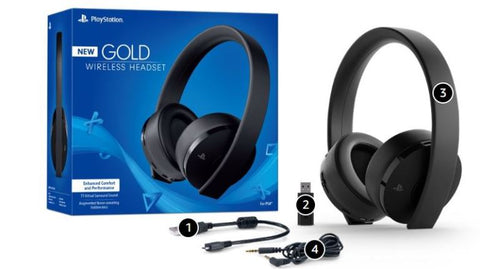 PlayStation Gold Wireless Stereo Gaming Headset for PS4