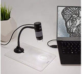 Plugable 2 MP 250X USB Digital Microscope Magnifier Flexible Arm Stand Windows Mac
