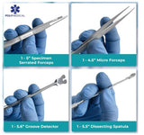 Poly Medical 37-PC Advanced Dissection Kit Stainless Steel for Anatomy, Biology, Botany, Veterinary, Medical Students